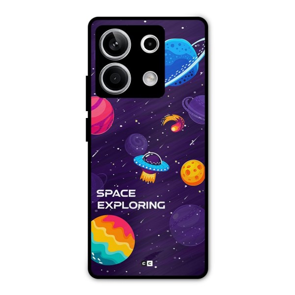 Space Exploring Metal Back Case for Redmi Note 13 5G