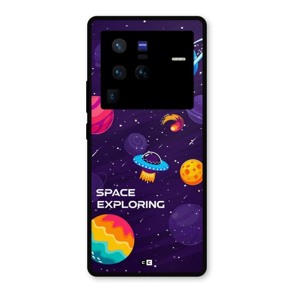 Space Exploring Metal Back Case for Vivo X80 Pro