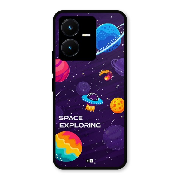 Space Exploring Metal Back Case for Vivo Y22