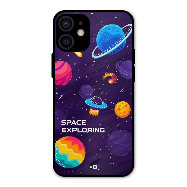 Space Exploring Metal Back Case for iPhone 12 Mini