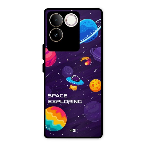 Space Exploring Metal Back Case for iQOO Z7 Pro
