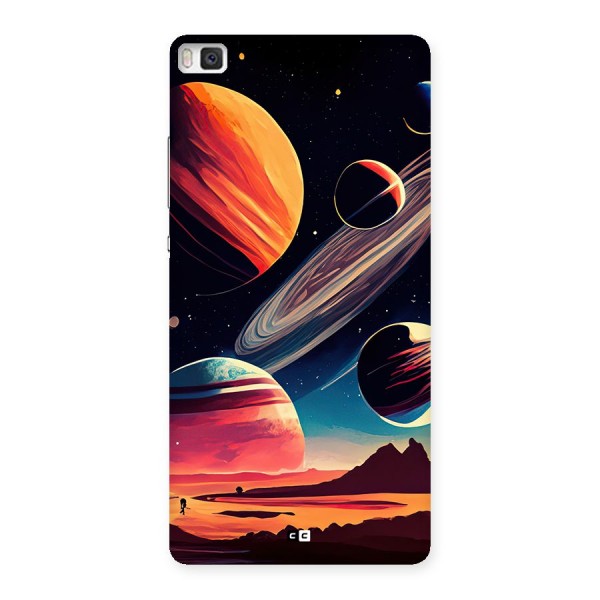 Space Planets Back Case for Huawei P8