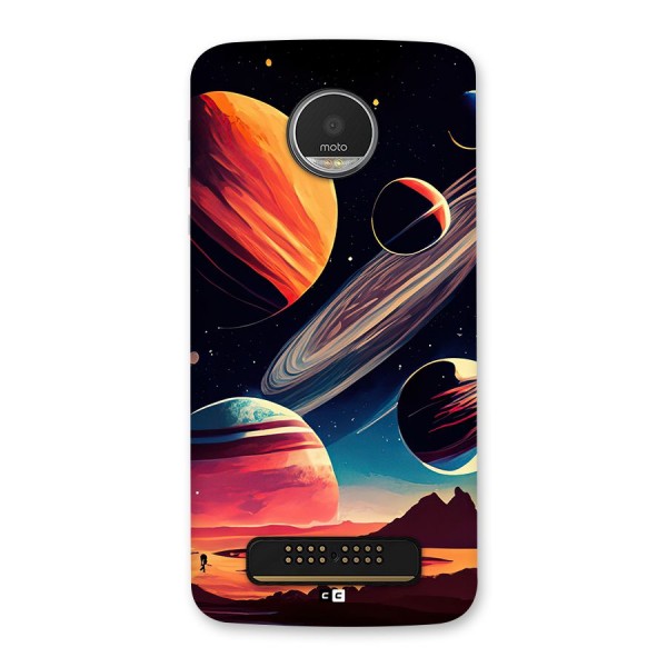 Space Planets Back Case for Moto Z Play