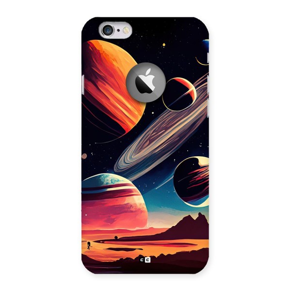 Space Planets Back Case for iPhone 6 Logo Cut