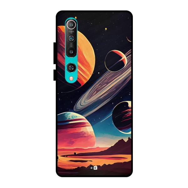 Space Planets Metal Back Case for Mi 10