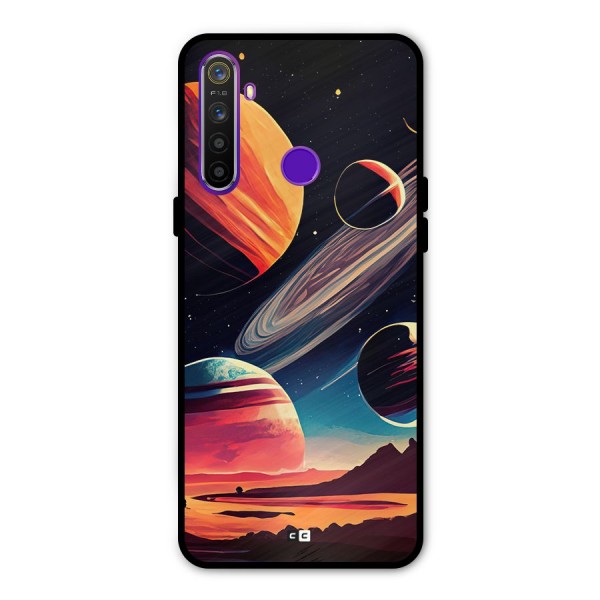 Space Planets Metal Back Case for Realme Narzo 10