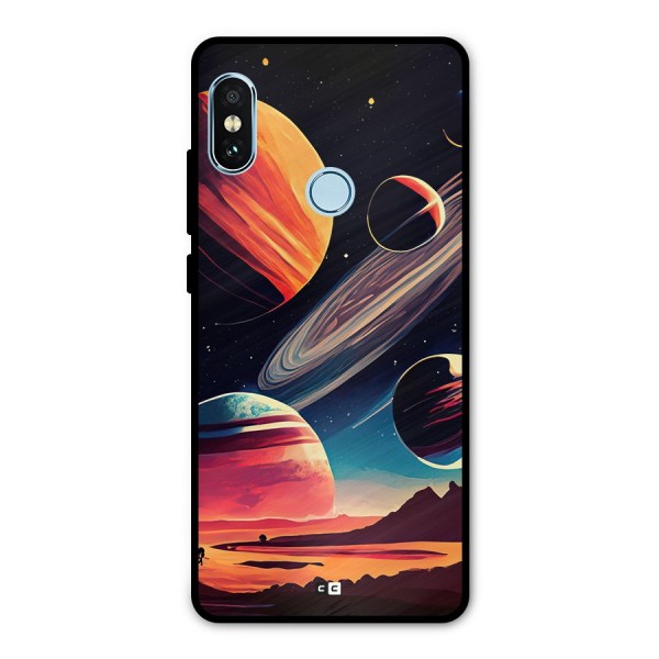 Space Planets Metal Back Case for Redmi Note 5 Pro