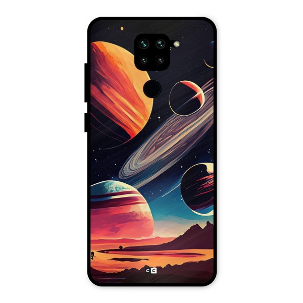 Space Planets Metal Back Case for Redmi Note 9