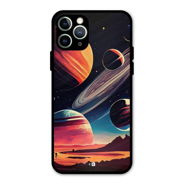 Space Planets Metal Back Case for iPhone 11 Pro Max