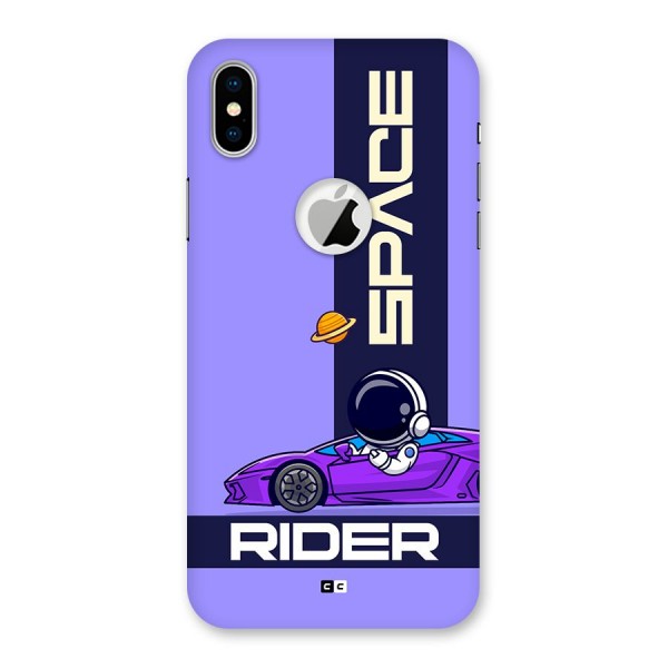 Space RIder Back Case for iPhone X Logo Cut