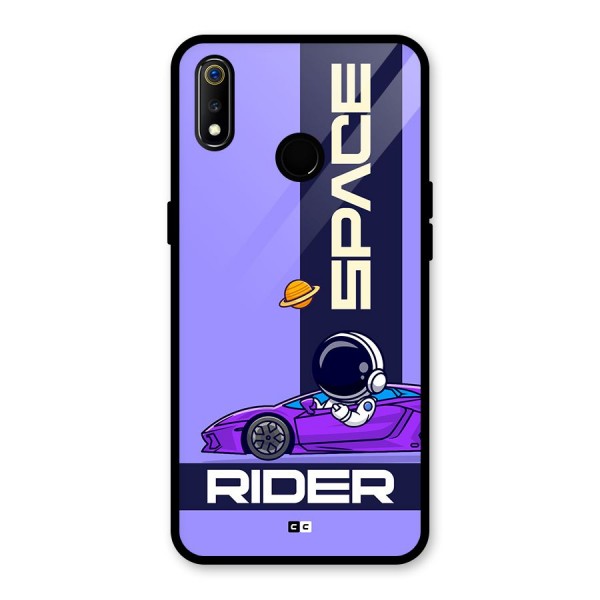 Space RIder Glass Back Case for Realme 3