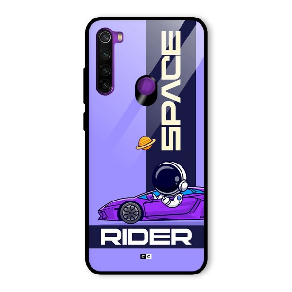 Space RIder Glass Back Case for Redmi Note 8