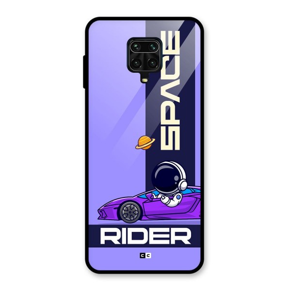 Space RIder Glass Back Case for Redmi Note 9 Pro Max