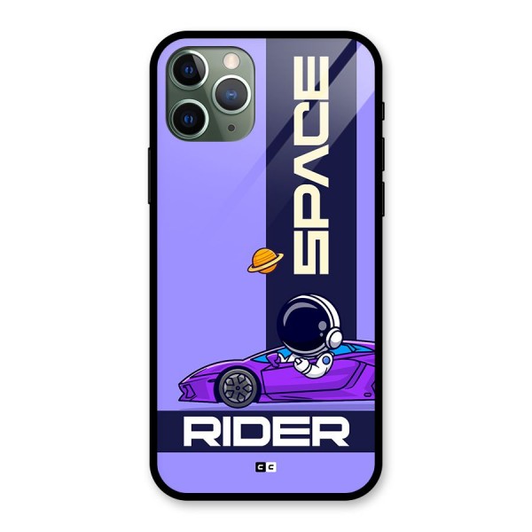 Space RIder Glass Back Case for iPhone 11 Pro