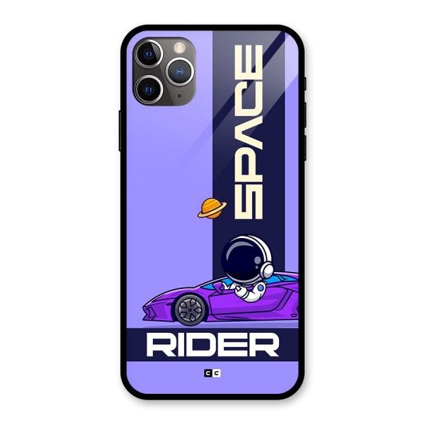 Space RIder Glass Back Case for iPhone 11 Pro Max