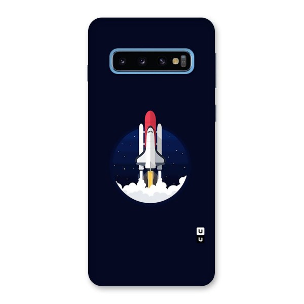 Space Rocket Minimal Back Case for Galaxy S10