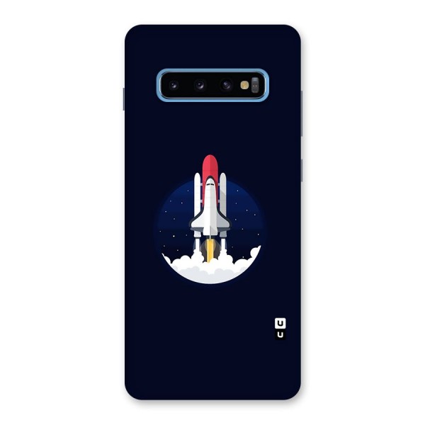 Space Rocket Minimal Back Case for Galaxy S10 Plus