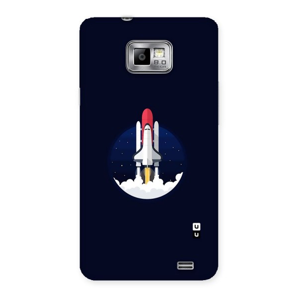 Space Rocket Minimal Back Case for Galaxy S2