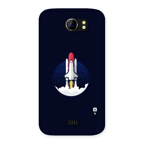 Space Rocket Minimal Back Case for Micromax Canvas 2 A110