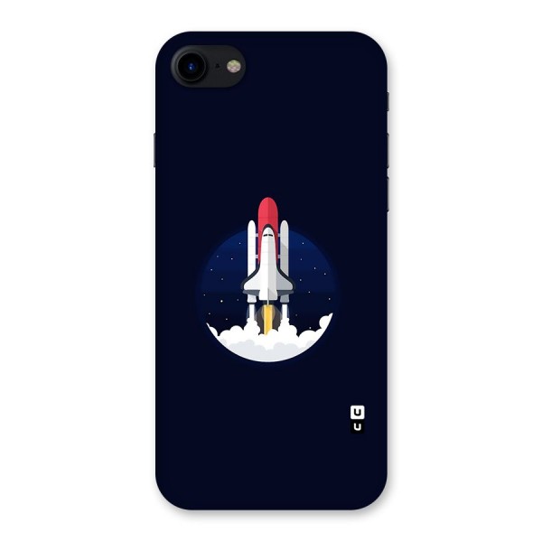 Space Rocket Minimal Back Case for iPhone SE 2020