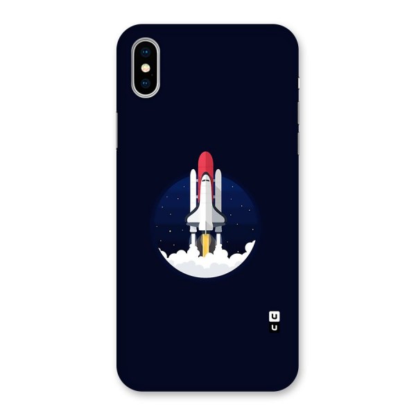 Space Rocket Minimal Back Case for iPhone X