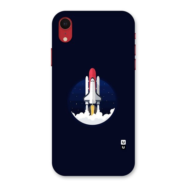 Space Rocket Minimal Back Case for iPhone XR
