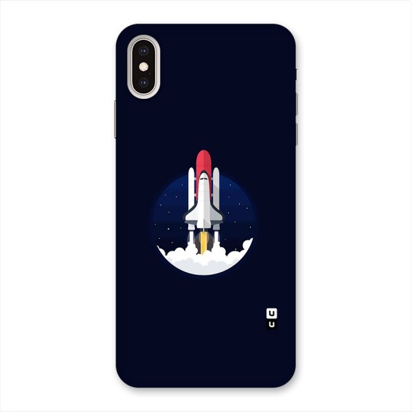 Space Rocket Minimal Back Case for iPhone XS Max