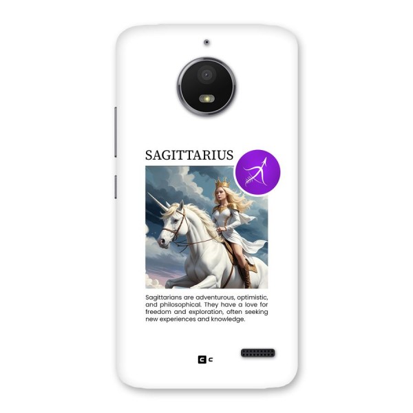 Sparkling Sagittarius Back Case for Moto E4