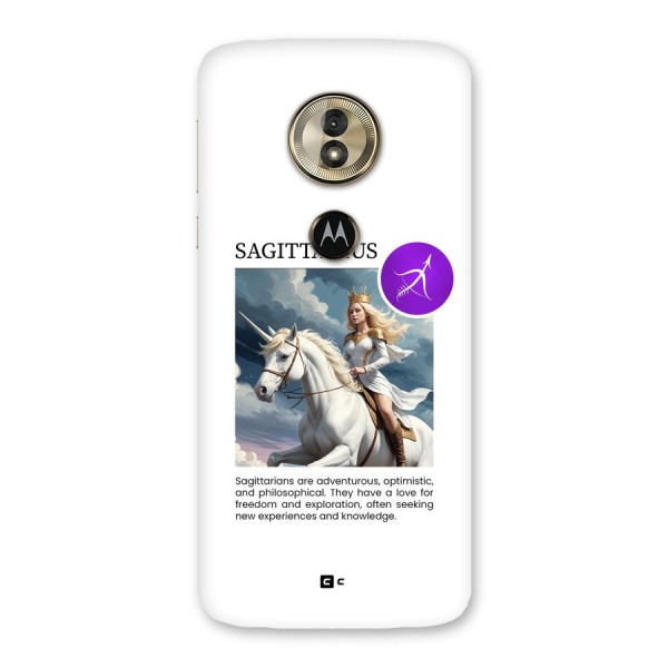 Sparkling Sagittarius Back Case for Moto G6 Play