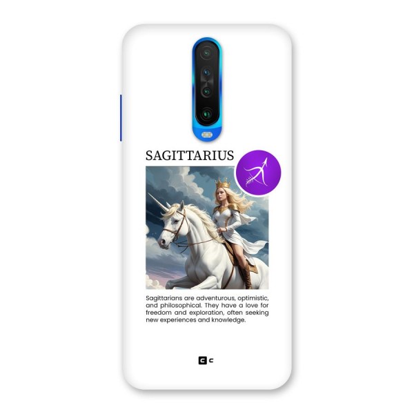 Sparkling Sagittarius Back Case for Poco X2