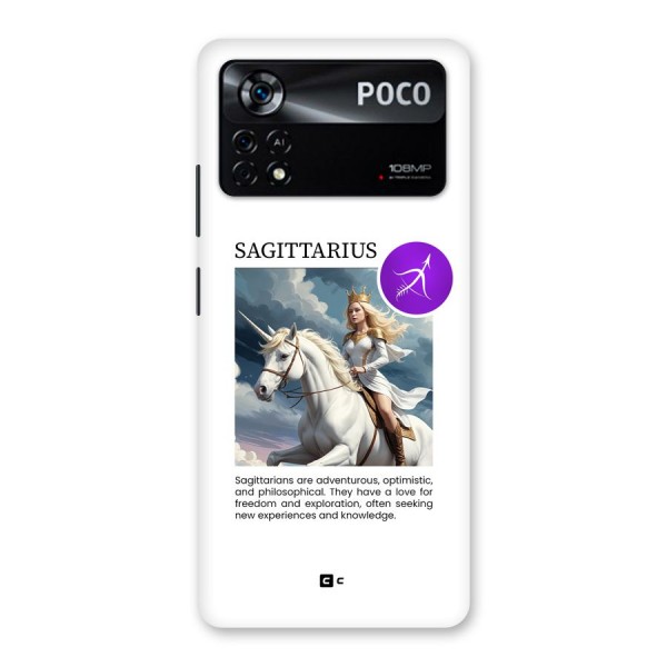 Sparkling Sagittarius Back Case for Poco X4 Pro 5G