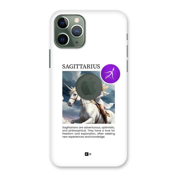 Sparkling Sagittarius Back Case for iPhone 11 Pro Logo Cut