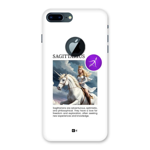 Sparkling Sagittarius Back Case for iPhone 7 Plus Logo Cut