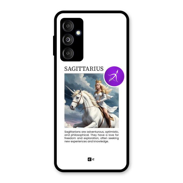 Sparkling Sagittarius Glass Back Case for Galaxy M14 5G
