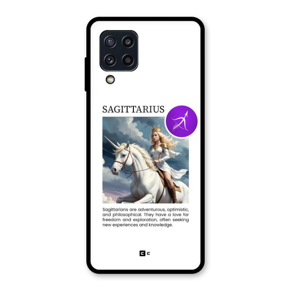 Sparkling Sagittarius Glass Back Case for Galaxy M32