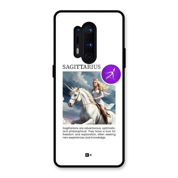 Sparkling Sagittarius Glass Back Case for OnePlus 8 Pro