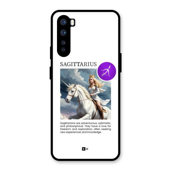 Sparkling Sagittarius Glass Back Case for OnePlus Nord