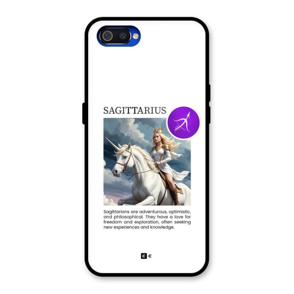 Sparkling Sagittarius Glass Back Case for Realme C2