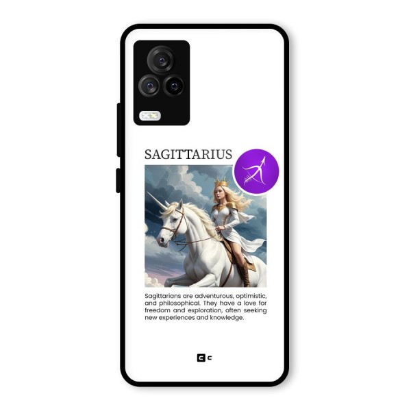 Sparkling Sagittarius Glass Back Case for Vivo iQOO 7 Legend 5G