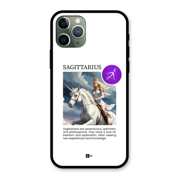 Sparkling Sagittarius Glass Back Case for iPhone 11 Pro