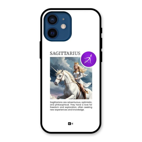 Sparkling Sagittarius Glass Back Case for iPhone 12 Mini