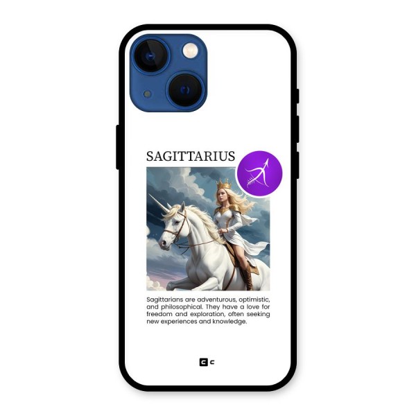 Sparkling Sagittarius Glass Back Case for iPhone 13 Mini