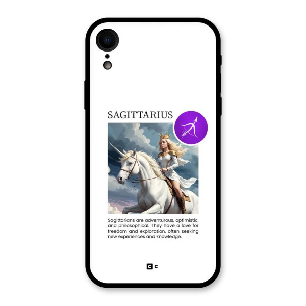 Sparkling Sagittarius Glass Back Case for iPhone XR