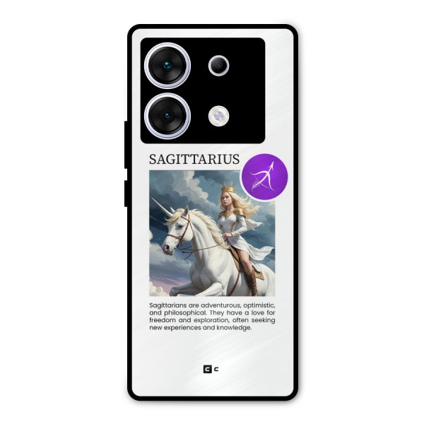 Sparkling Sagittarius Metal Back Case for Infinix Zero 30 5G