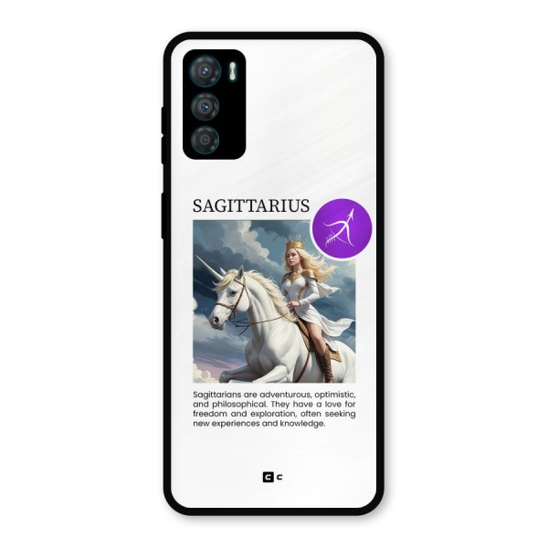 Sparkling Sagittarius Metal Back Case for Moto G42