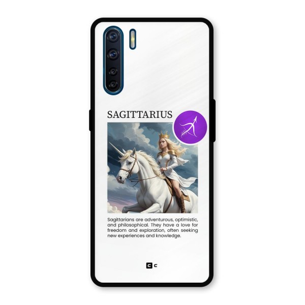 Sparkling Sagittarius Metal Back Case for Oppo F15