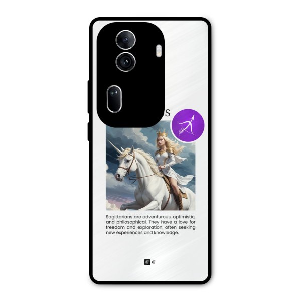 Sparkling Sagittarius Metal Back Case for Oppo Reno11 Pro 5G