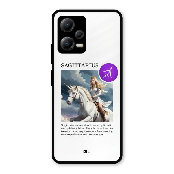 Sparkling Sagittarius Metal Back Case for Poco X5
