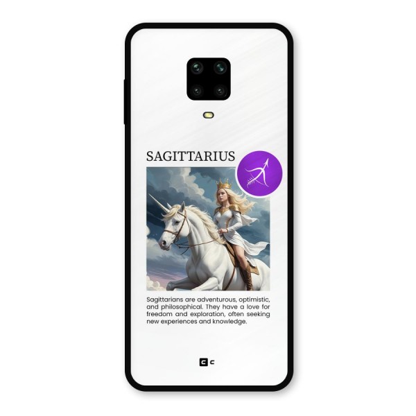 Sparkling Sagittarius Metal Back Case for Redmi Note 9 Pro Max