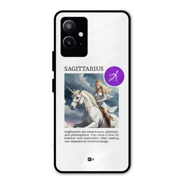 Sparkling Sagittarius Metal Back Case for Vivo T1 5G